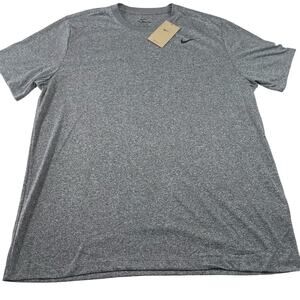 NWT Nike Men's XL Dri-FIT Training Gym Top Crew Solid T-Shirt Gray, The Nike Tee